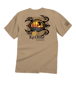 Koolina Honu Sunset - Kona Coffee Dyed Short Sleeve Crewneck T-Shirt