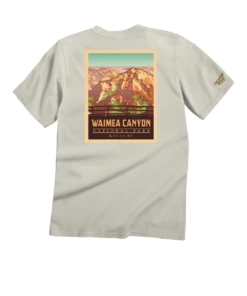 Waimea Canyon Poster - Coconut Dyed Short Sleeve Crewneck T-Shirt
