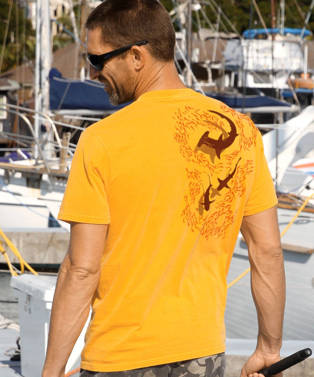 The Chase - Mango Dyed Short Sleeve Crewneck T-Shirt 3 The Chase - Mango Dyed Short Sleeve Crewneck T-Shirt - Image 3