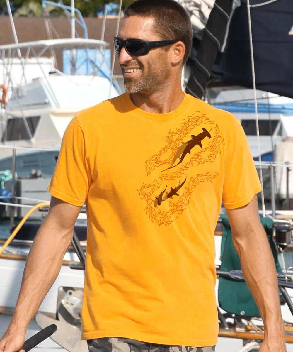 The Chase - Mango Dyed Short Sleeve Crewneck T-Shirt 2 The Chase - Mango Dyed Short Sleeve Crewneck T-Shirt - Image 2