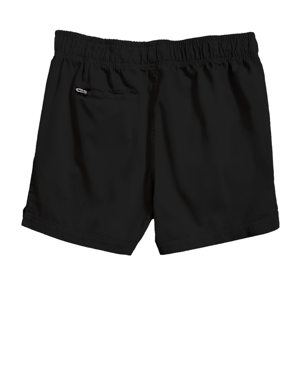 Black Shoreline Twill Shorts 4 Black Shoreline Twill Shorts - Image 4