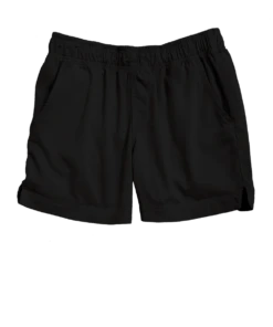 Black Shoreline Twill Shorts
