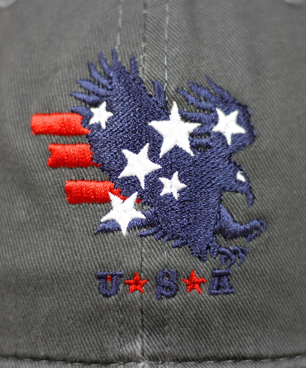 American Pride - Charcoal Twill Hat 3 American Pride - Charcoal Twill Hat - Image 3
