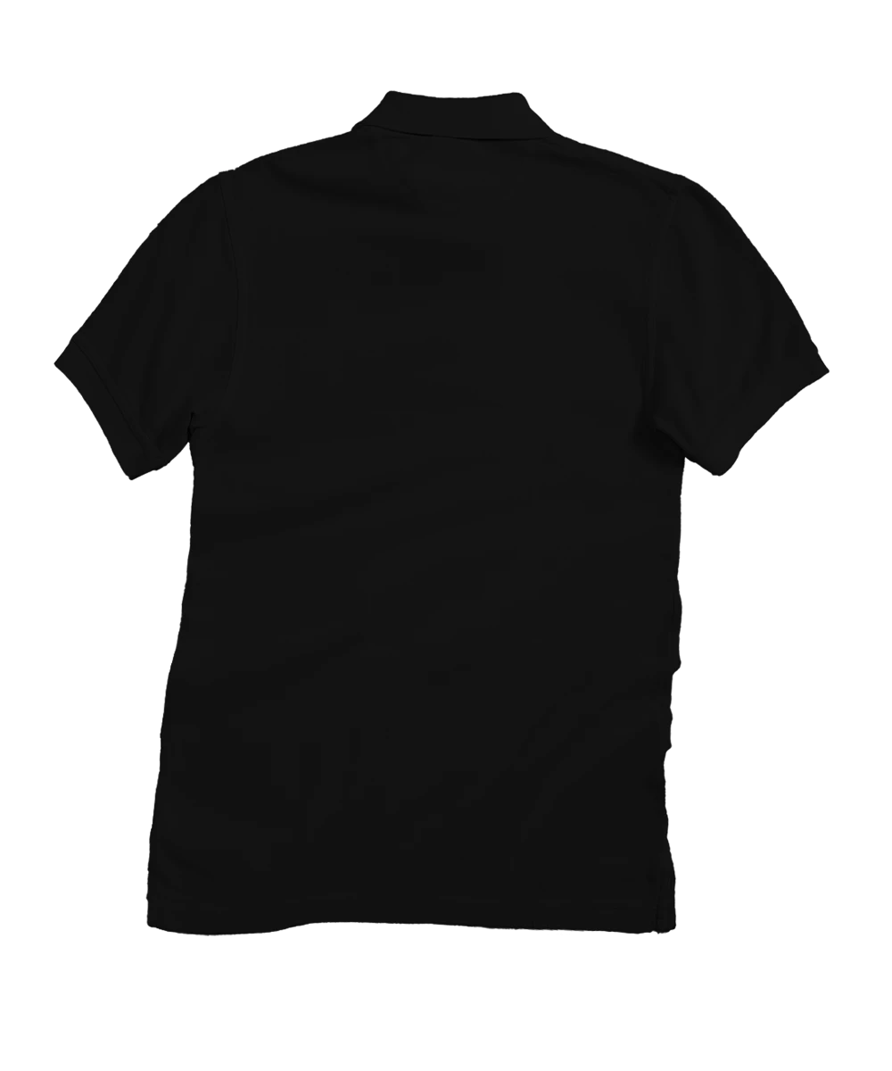 Island Band - Black Short Sleeve Oceanfront Polo Shirt 4 Island Band - Black Short Sleeve Oceanfront Polo Shirt - Image 4