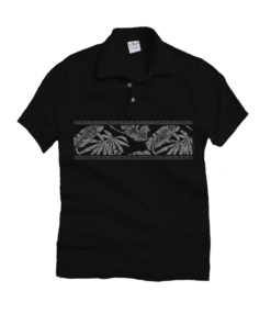 Island Band - Black Short Sleeve Oceanfront Polo Shirt