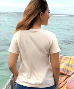 Wyland® Sea Turtle Brushed - Coconut Dyed Short Sleeve Scoop Neck T-Shirt -Crazy Shirts Sale Store 2014814 1A