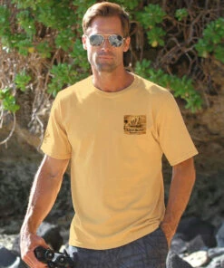 Kauai Island Brewing Co Branded - Beer Dyed Short Sleeve Crewneck T-Shirt -Crazy Shirts Sale Store 2014818 1A