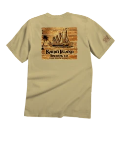 Kauai Island Brewing Co Branded - Beer Dyed Short Sleeve Crewneck T-Shirt