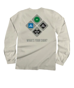 Vail Resort What's Your Sign - Coconut Dyed Long Sleeve Crewneck T-Shirt