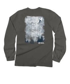 Vail Resort The Drop - Crater Dyed® Long Sleeve Crewneck T-Shirt
