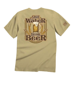 Save Water - Beer Dyed Short Sleeve Crewneck T-Shirt