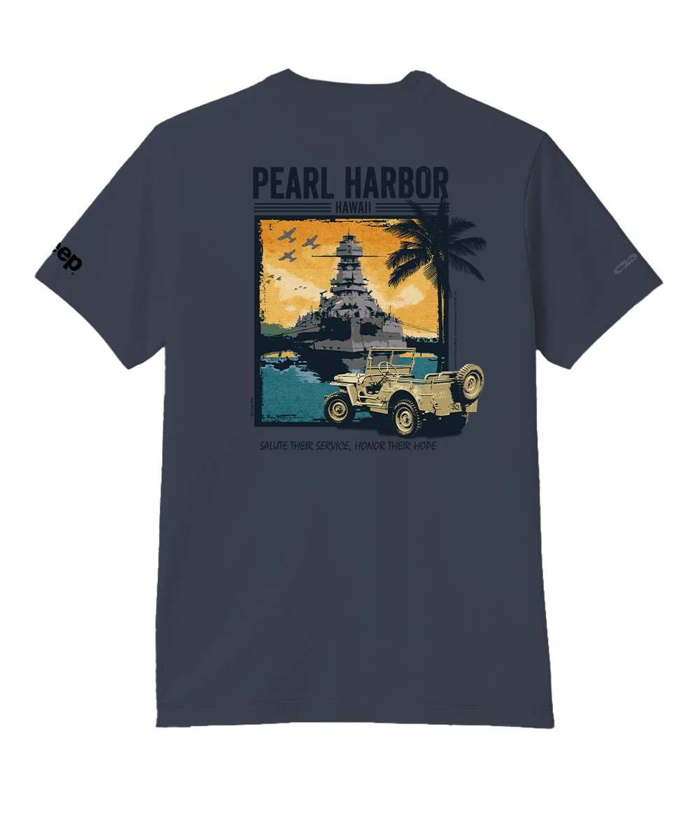 Jeep® Pearl Harbor - Smoke Short Sleeve Pima T-Shirt 1 Jeep® Pearl Harbor - Smoke Short Sleeve Pima T-Shirt
