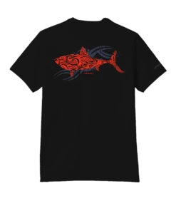 Red Shark - Jet Black Short Sleeve Pima T-Shirt