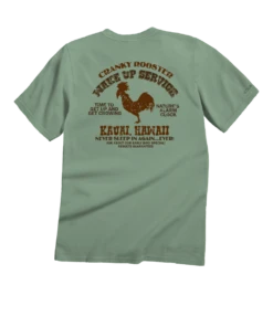 Cranky Rooster Wake Up - Seaglass Short Sleeve Crewneck T-Shirt