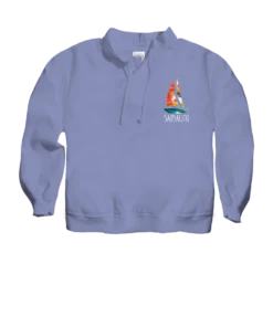 Rainbow In A Sail - Lavender Dyed Long Sleeve Lightweight Pullover