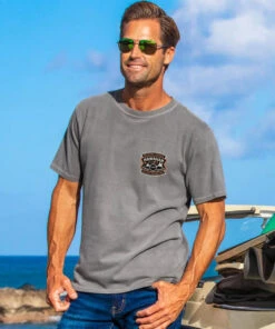 808 Time - Crater Dyed® Short Sleeve Crewneck T-Shirt -Crazy Shirts Sale Store 2016013 1A