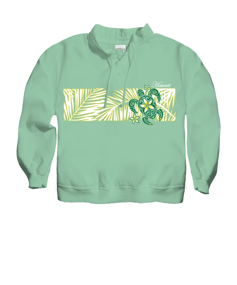 Honu Bliss - Key Lime Dyed Long Sleeve Lightweight Pullover 1 Honu Bliss - Key Lime Dyed Long Sleeve Lightweight Pullover