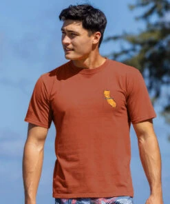 Destination California - Chile Dyed Short Sleeve Crewneck T-Shirt -Crazy Shirts Sale Store 2016034 1A