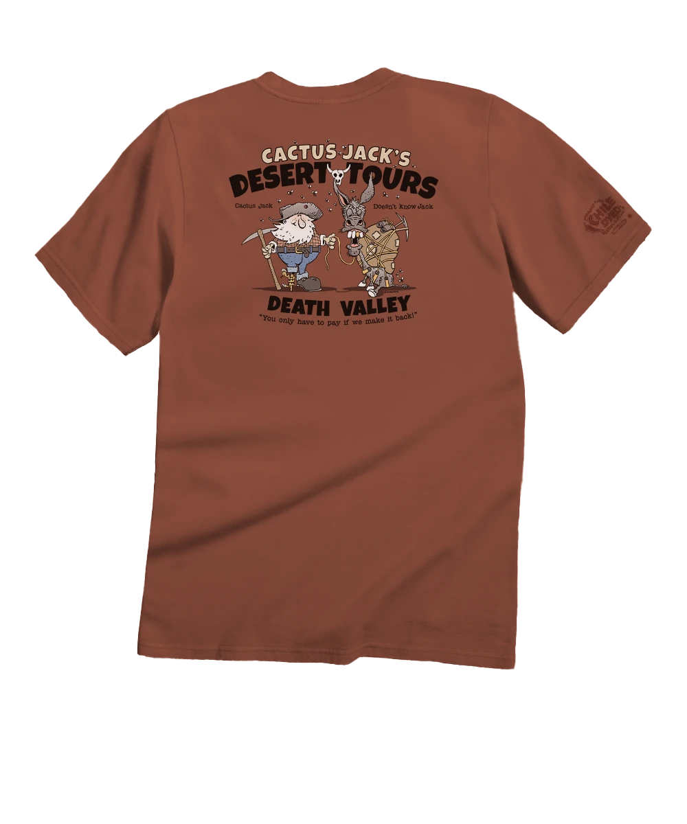 Cactus Jacks Death Valley - Chile Dyed Short Sleeve Crewneck T-Shirt 1 Cactus Jacks Death Valley - Chile Dyed Short Sleeve Crewneck T-Shirt