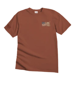 Painted Flag - Chile Dyed Short Sleeve Crewneck T-Shirt -Crazy Shirts Sale Store 2016093 1A