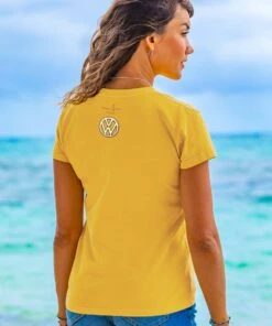 Volkswagen Be Happy - Pineapple Dyed Short Sleeve Crewneck T-Shirt 6 Volkswagen Be Happy - Pineapple Dyed Short Sleeve Crewneck T-Shirt -Crazy Shirts Sale Store 2016129 1A