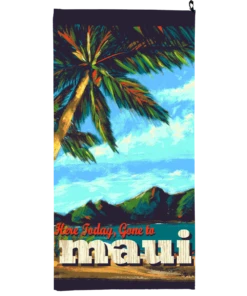 Beach Poster - Microfiber Beach Towel