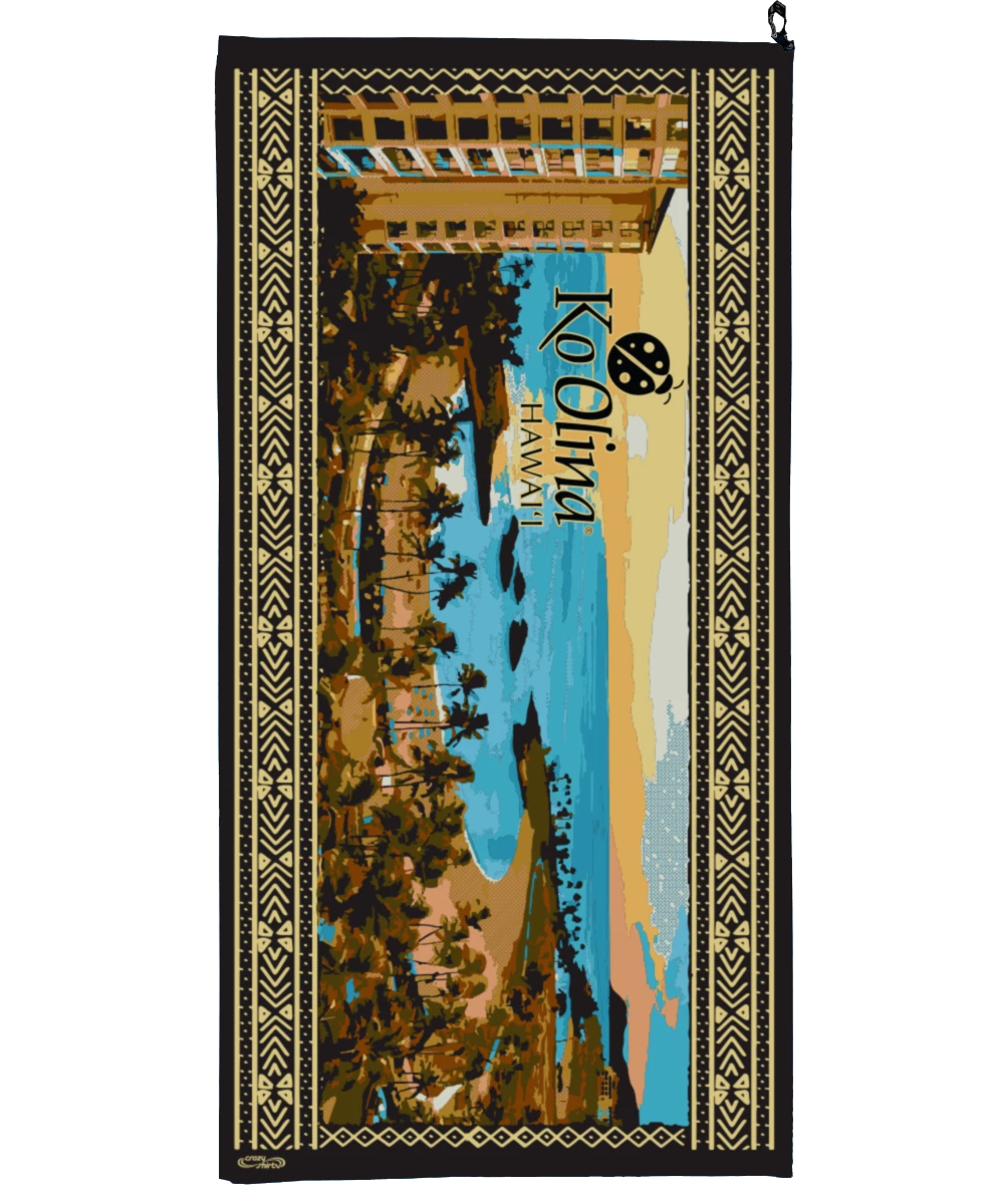 Koolina Lagoon Sunset - Microfiber Beach Towel 1 Koolina Lagoon Sunset - Microfiber Beach Towel