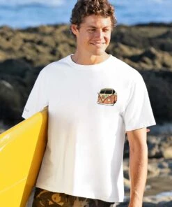 Volkswagen Summer Of Love Scenic - White Short Sleeve Crewneck T-Shirt -Crazy Shirts Sale Store 2016383 1A