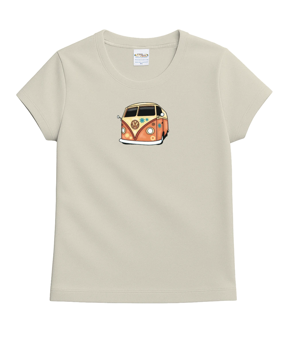 Volkswagen Summer Of Love Scenic - Coconut Dyed Short Sleeve Crewneck T-Shirt 4 Volkswagen Summer Of Love Scenic - Coconut Dyed Short Sleeve Crewneck T-Shirt - Image 4