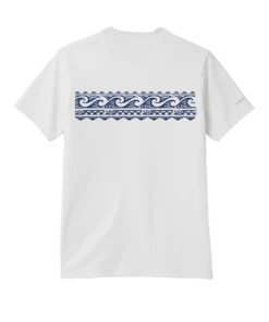 Tribal Wave Band - White Short Sleeve Pima T-Shirt 7 Tribal Wave Band - White Short Sleeve Pima T-Shirt -Crazy Shirts Sale Store 2016433 1A