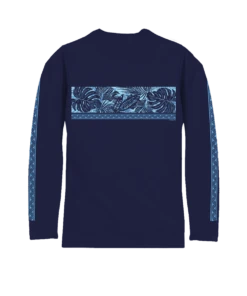 Holo Holo Band - Indigo Long Sleeve Pima T-Shirt