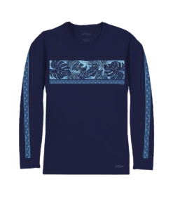 Holo Holo Band - Indigo Long Sleeve Pima T-Shirt 7 Holo Holo Band - Indigo Long Sleeve Pima T-Shirt -Crazy Shirts Sale Store 2016611 1M