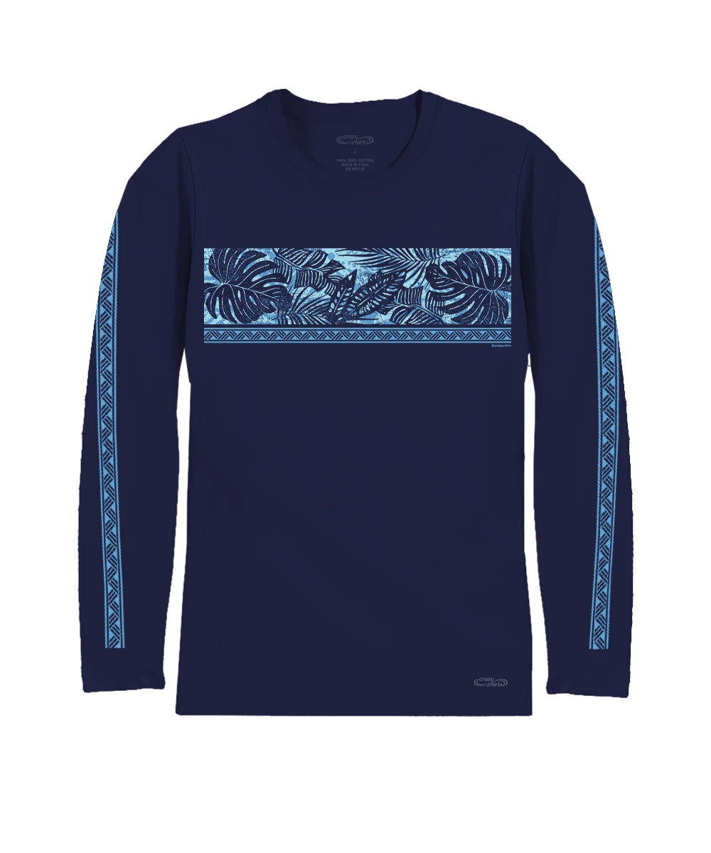 Holo Holo Band - Indigo Long Sleeve Pima T-Shirt 4 Holo Holo Band - Indigo Long Sleeve Pima T-Shirt - Image 4