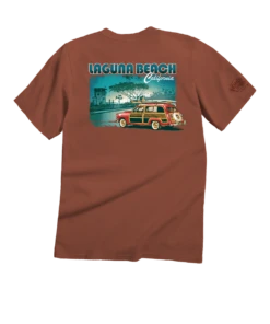 Laguna Beach Woody - Chile Dyed Short Sleeve Crewneck T-Shirt