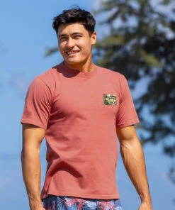 Volkswagen Van Kailua Kona - Chile Dyed Short Sleeve Crewneck T-Shirt 6 Volkswagen Van Kailua Kona - Chile Dyed Short Sleeve Crewneck T-Shirt -Crazy Shirts Sale Store 2016673 1A