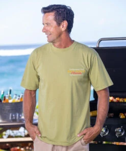 Key West To Cuba - Hemp Dyed Short Sleeve Crewneck T-Shirt -Crazy Shirts Sale Store 2016676 1A