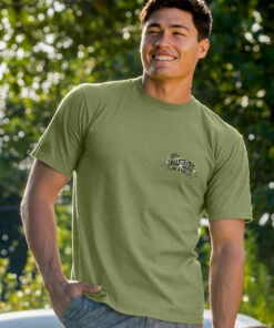 Hana Etch - Hemp Dyed Short Sleeve Crewneck T-Shirt -Crazy Shirts Sale Store 2016680 2A