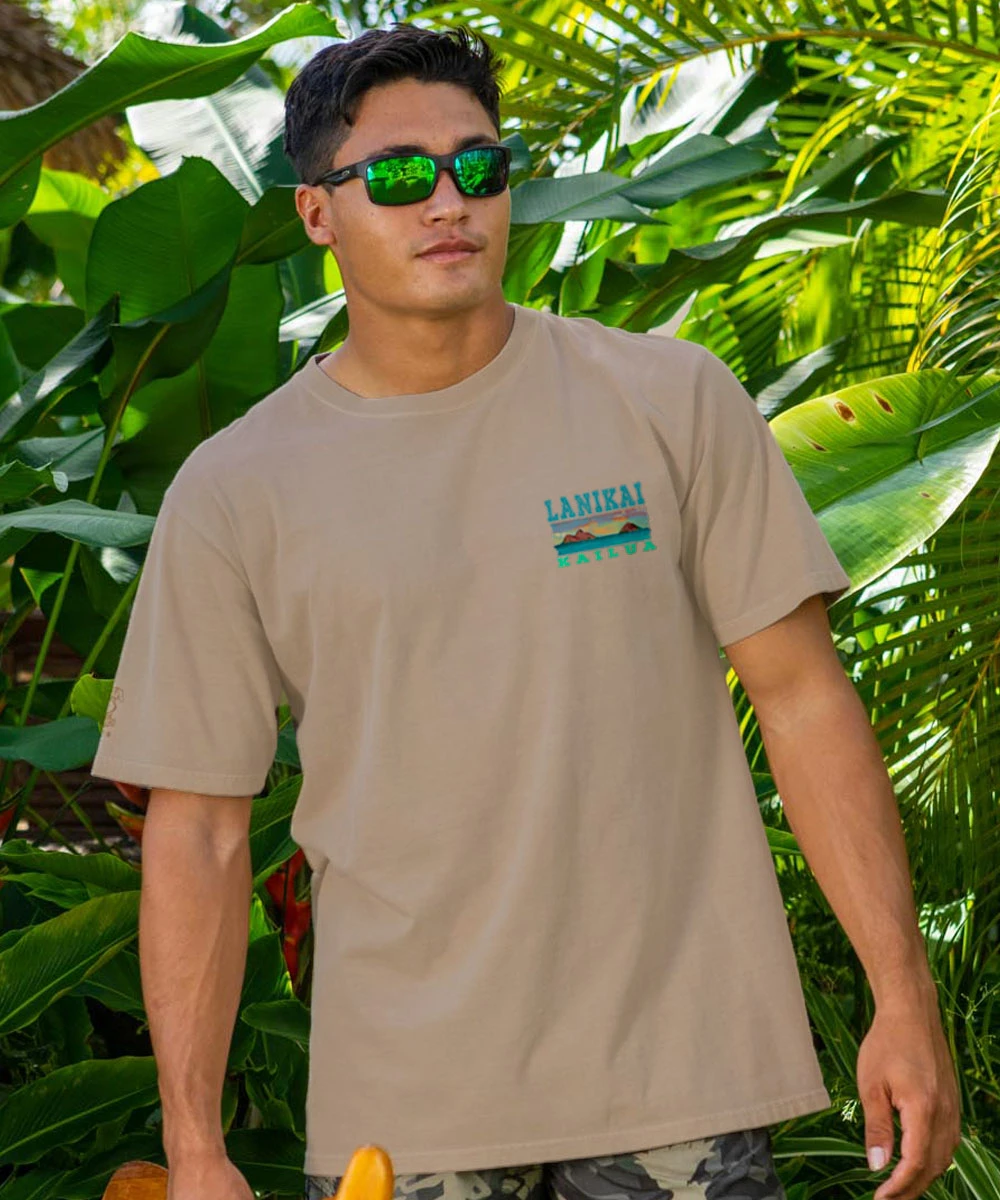 Lanikai Kailua - Kona Coffee Dyed Short Sleeve Crewneck T-Shirt 3 Lanikai Kailua - Kona Coffee Dyed Short Sleeve Crewneck T-Shirt - Image 3