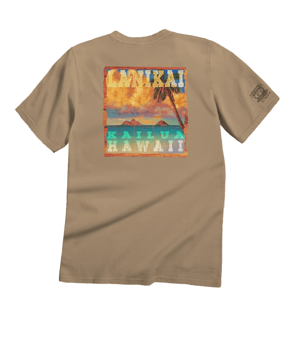 Lanikai Kailua - Kona Coffee Dyed Short Sleeve Crewneck T-Shirt 1 Lanikai Kailua - Kona Coffee Dyed Short Sleeve Crewneck T-Shirt