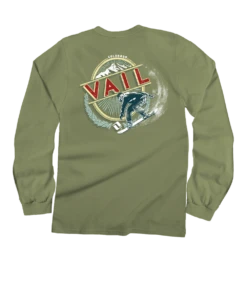 Vail Resort Snowboards - Hemp Dyed Long Sleeve Crewneck T-Shirt
