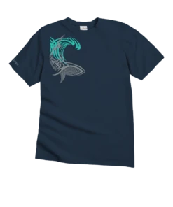 Tribal Mano Surf - Navy Short Sleeve Crewneck T-Shirt