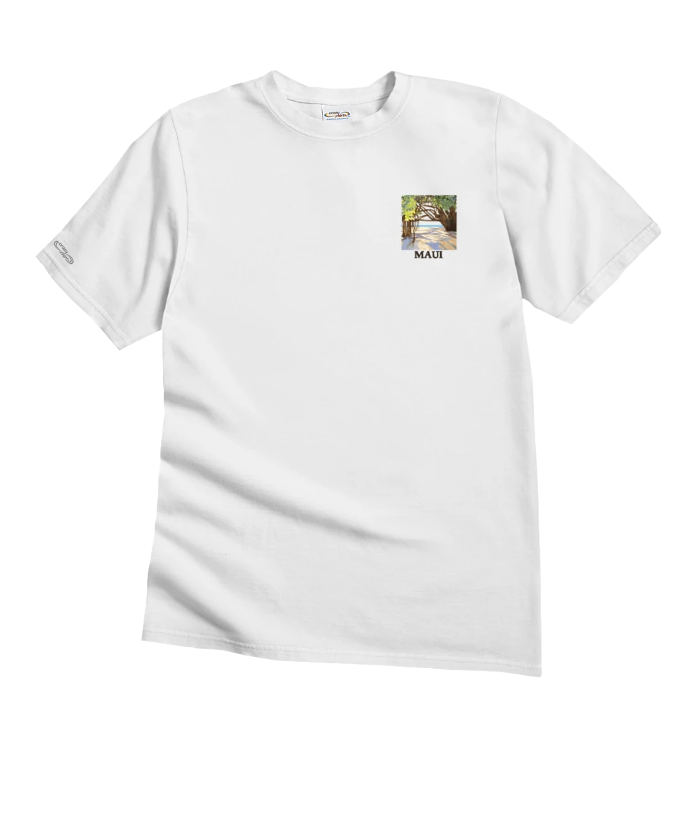 Banyan Tree Court - White Short Sleeve Crewneck T-Shirt 4 Banyan Tree Court - White Short Sleeve Crewneck T-Shirt - Image 4
