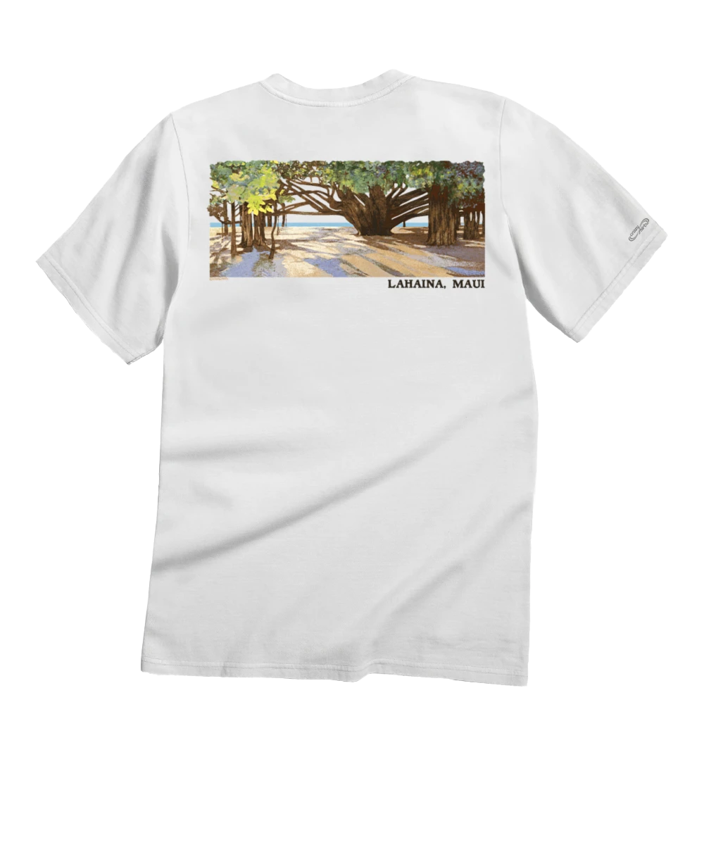 Banyan Tree Court - White Short Sleeve Crewneck T-Shirt 1 Banyan Tree Court - White Short Sleeve Crewneck T-Shirt