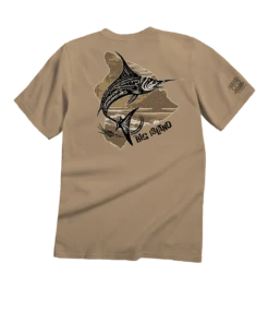 Marlin Of Hawaii - Kona Coffee Dyed Short Sleeve Crewneck T-Shirt