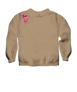 Bougainvillea Vines - Kona Coffee Dyed Long Sleeve Lightweight Pullover -Crazy Shirts Sale Store 2017225 1A