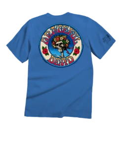 Grateful Dead Hawaiian Bertha - Blue Hawaii Dyed Short Sleeve Crewneck T-Shirt