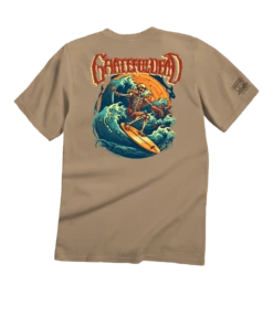 Grateful Dead Surfs Up - Kona Coffee Dyed Short Sleeve Crewneck T-Shirt
