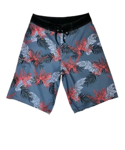 Keanu Tribal Slate Blue Eco HydroPrint Board Shorts