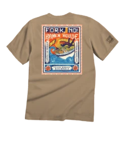 Fork No - Kona Coffee Dyed Short Sleeve Crewneck T-Shirt