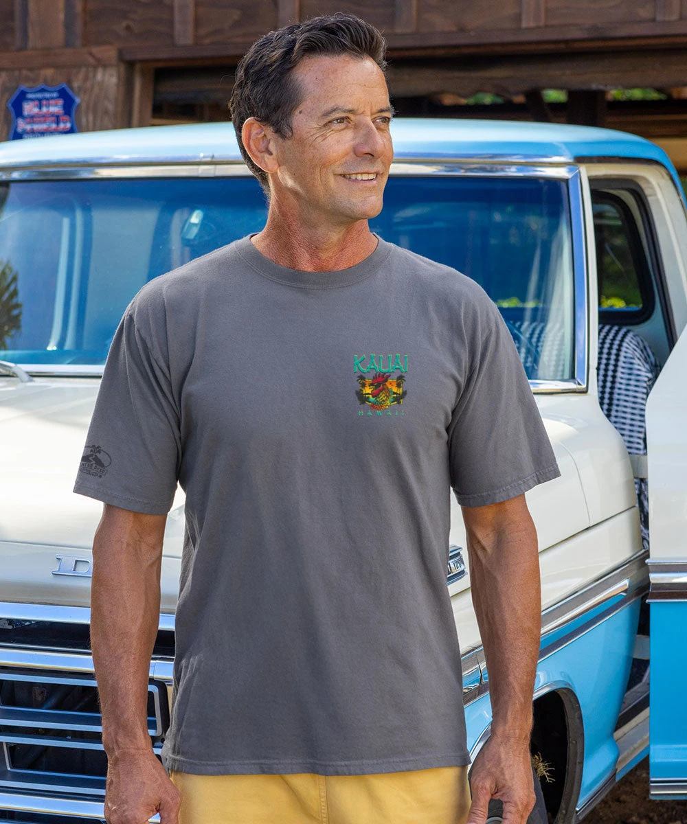 Kauai Chicken - Crater Dyed® Short Sleeve Crewneck T-Shirt 3 Kauai Chicken - Crater Dyed® Short Sleeve Crewneck T-Shirt - Image 3